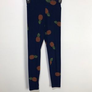 LuLaRoe Pants - LuLaRoe Pineapple Tween Leggings LuLaRoe Pants - LuLaRoe Pineapple Tween Leggings